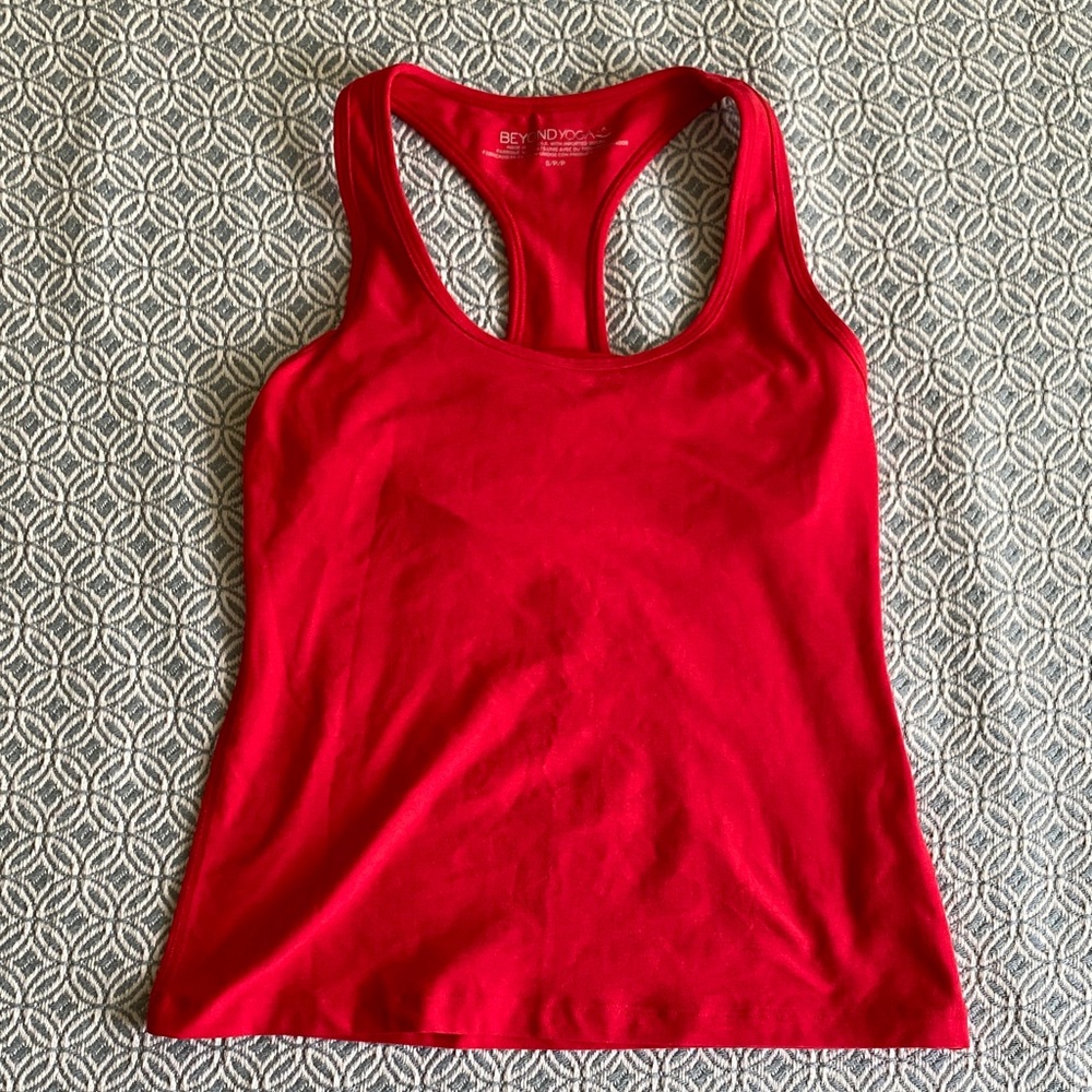 Beyond Yoga Bright Red Racerback Tank